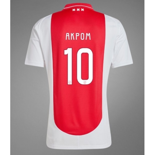 Moški Nogometni dresi Ajax Chuba Akpom #10 Domači 2024-25 Kratek Rokav